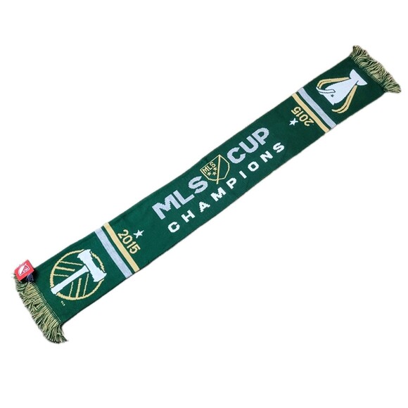 Portland Timbers FC Soccer Scarf 2015 MLS CHAMPIONS - Picture 2 of 7
